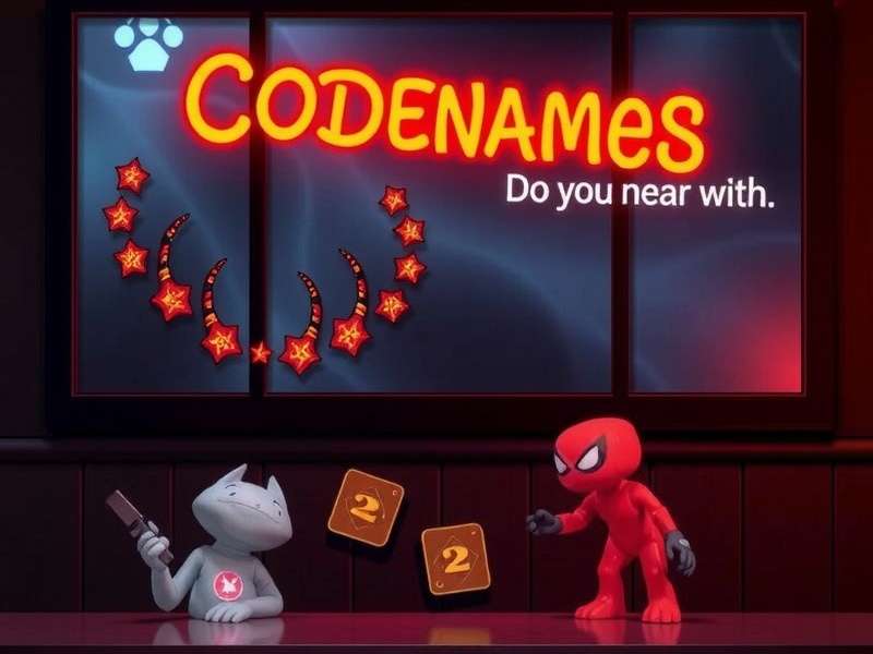 Group of friends playing Codenames board game at a local cafe