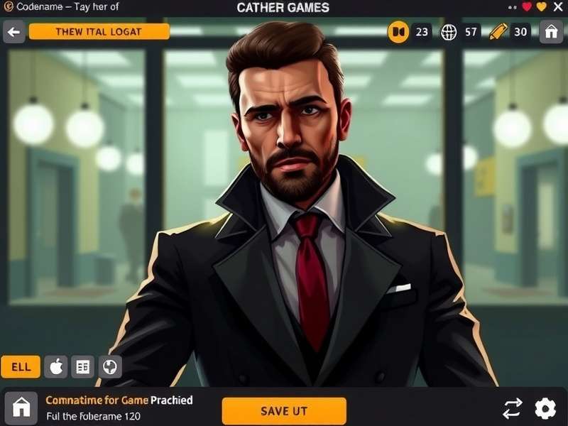 Codenames game board with cards and players strategizing