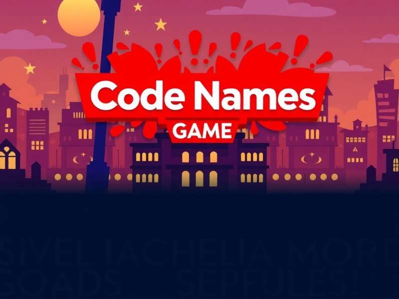 Codenames board game setup with cards and key card