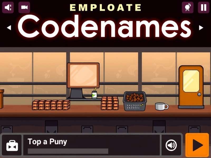 Codenames game board with word cards and agent tokens