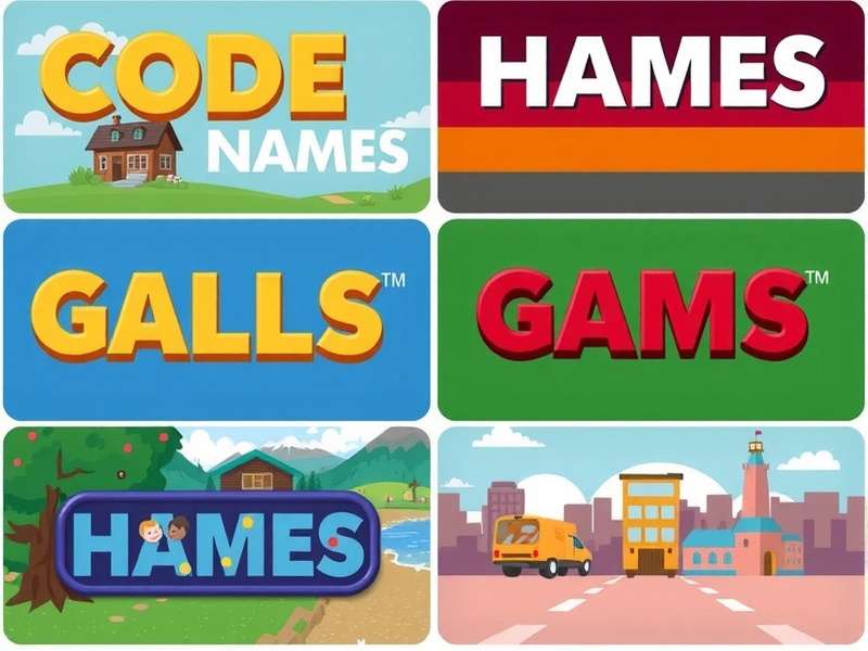 Collage of different Codenames game boxes including original, Duet, Disney, and Pictures versions