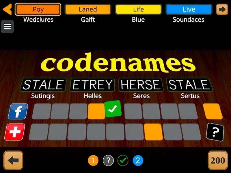 A tense moment during a game of Codenames, showing the word grid and agent cards