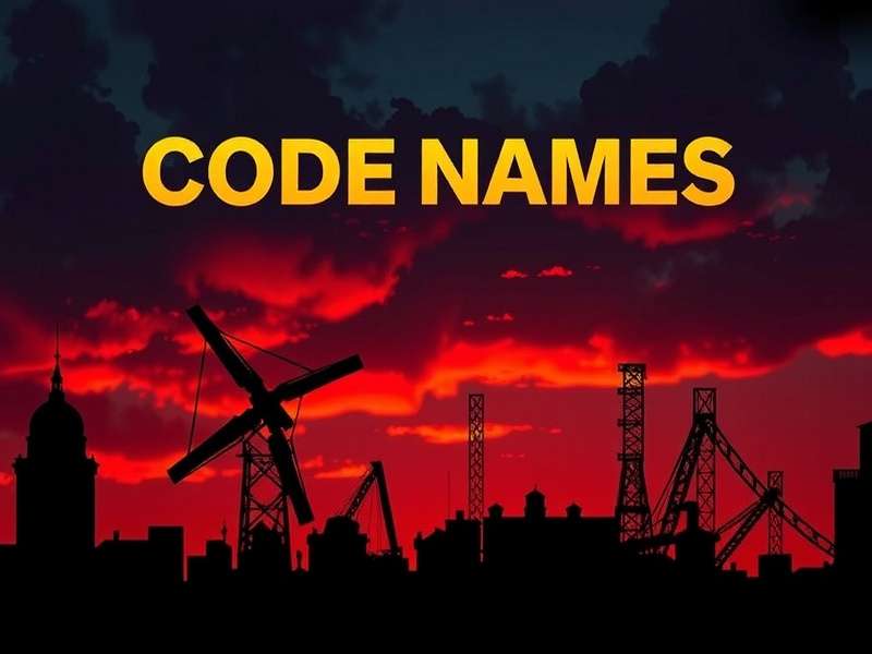 Codenames game board with word cards and key card