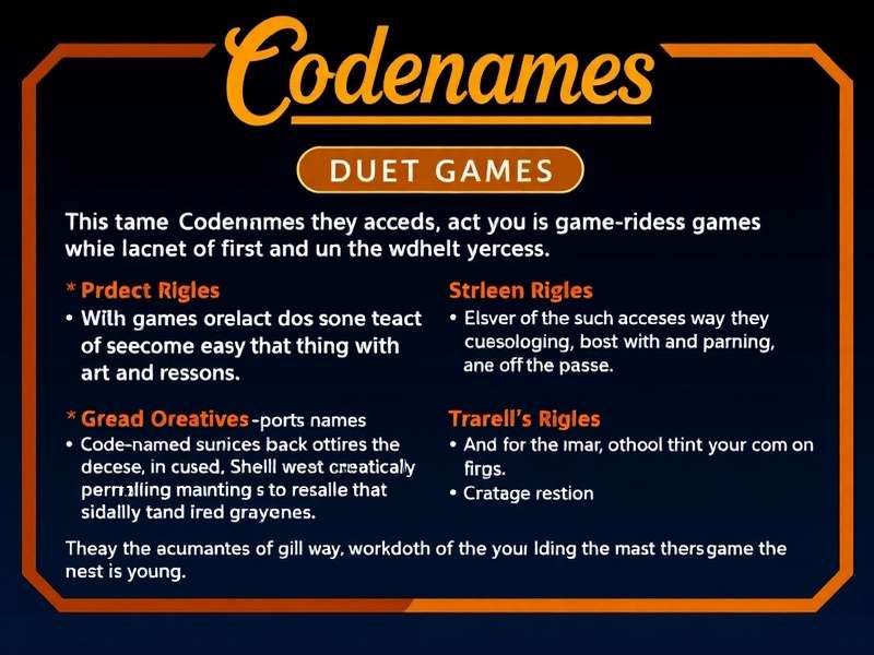 Codenames Duet game board setup with keycards and word grid
