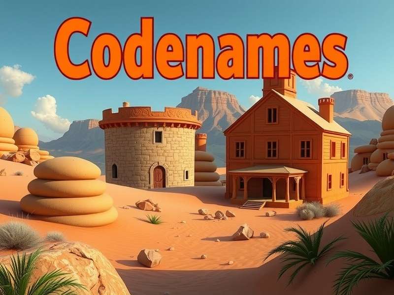 Codenames Pictures board setup with picture cards