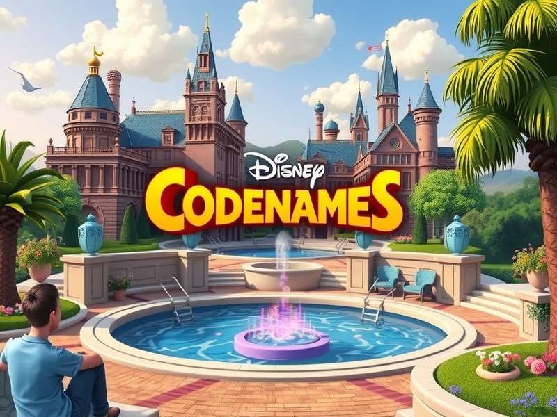 Disney Codenames Game box and components laid out on a table