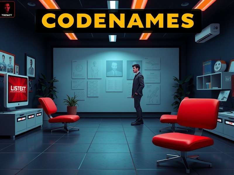 Close-up of a streamer's face reacting with shock and laughter during a tense Codenames round