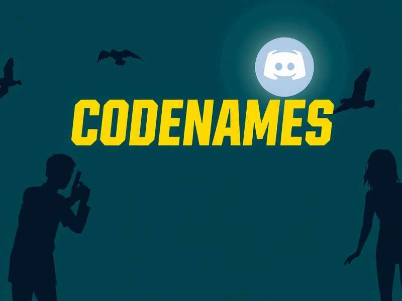 A vibrant online gaming community chatting on Discord with Codenames gameplay in the background