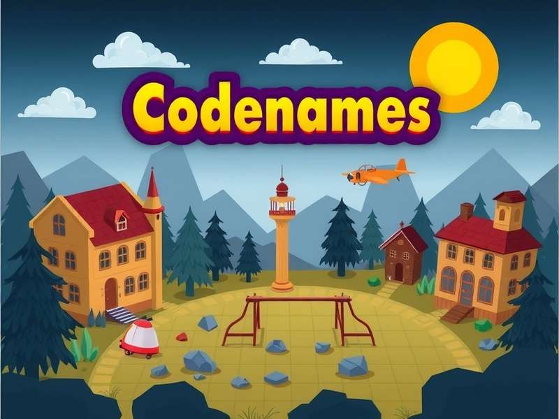 Family playing Codenames game with children