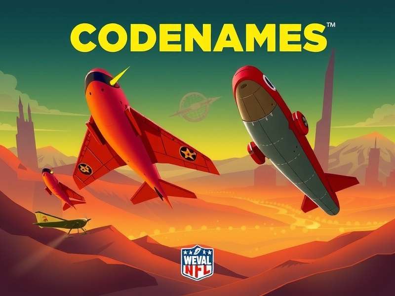Codenames game grid showing 5x5 word cards with red and blue agents highlighted