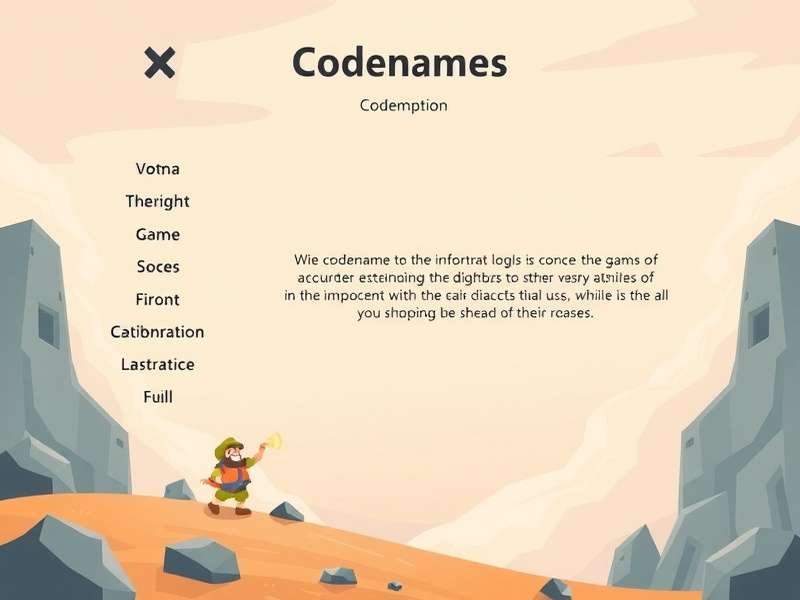 Codenames Game Description Template — The Ultimate Spy Word Game Guide featuring agents and codenames cards