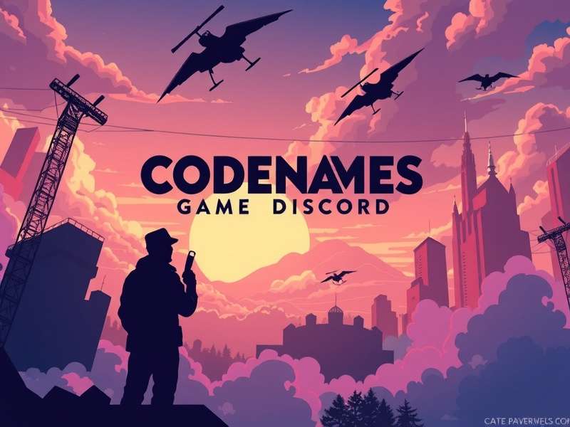 Codenames Game Discord community dashboard showing active players and game statistics
