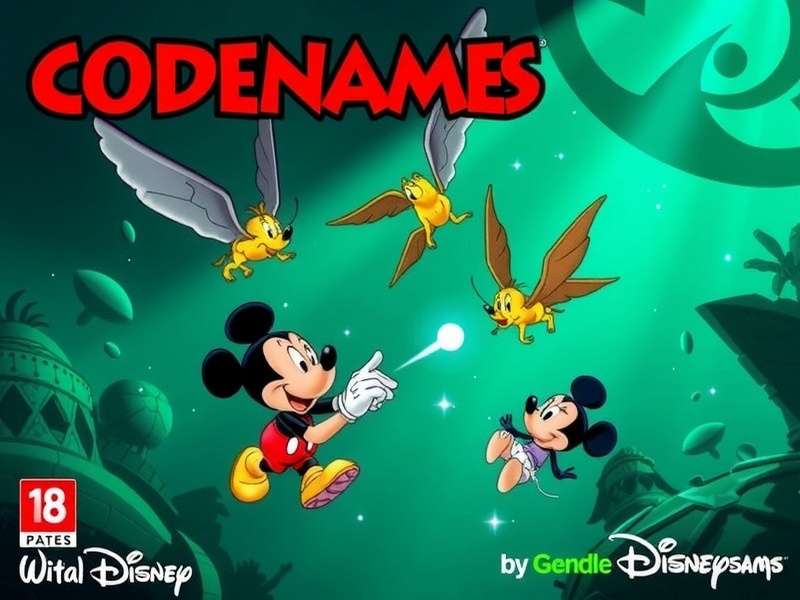 Codenames Game Disney Family Edition box art with beloved Disney characters